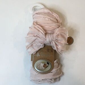 Soft Pink Baby Wrap & Headband Set